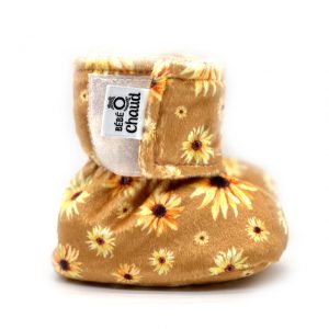 BOC0059 - Pantoufles pour bébé - 24-36 mois - tournesols