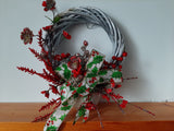DÉCO-N - Couronne de Noël - feuilles de gui