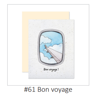 EMM0059 - Plantable greeting card - Have a nice trip!