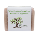 BLA0108 - 1/2 savon au romarin et menthe poivrée/ rosemary and peppermint