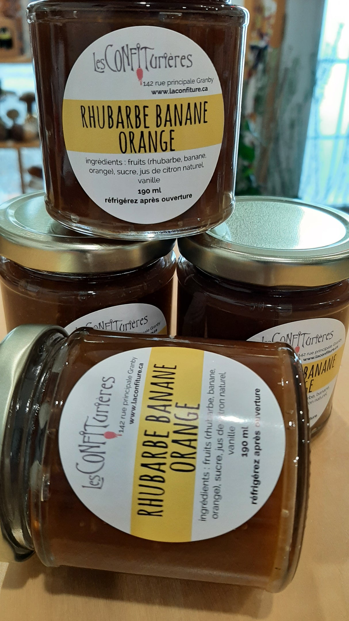 FIT0400 - Confiture - rhubarbe, banane et orange