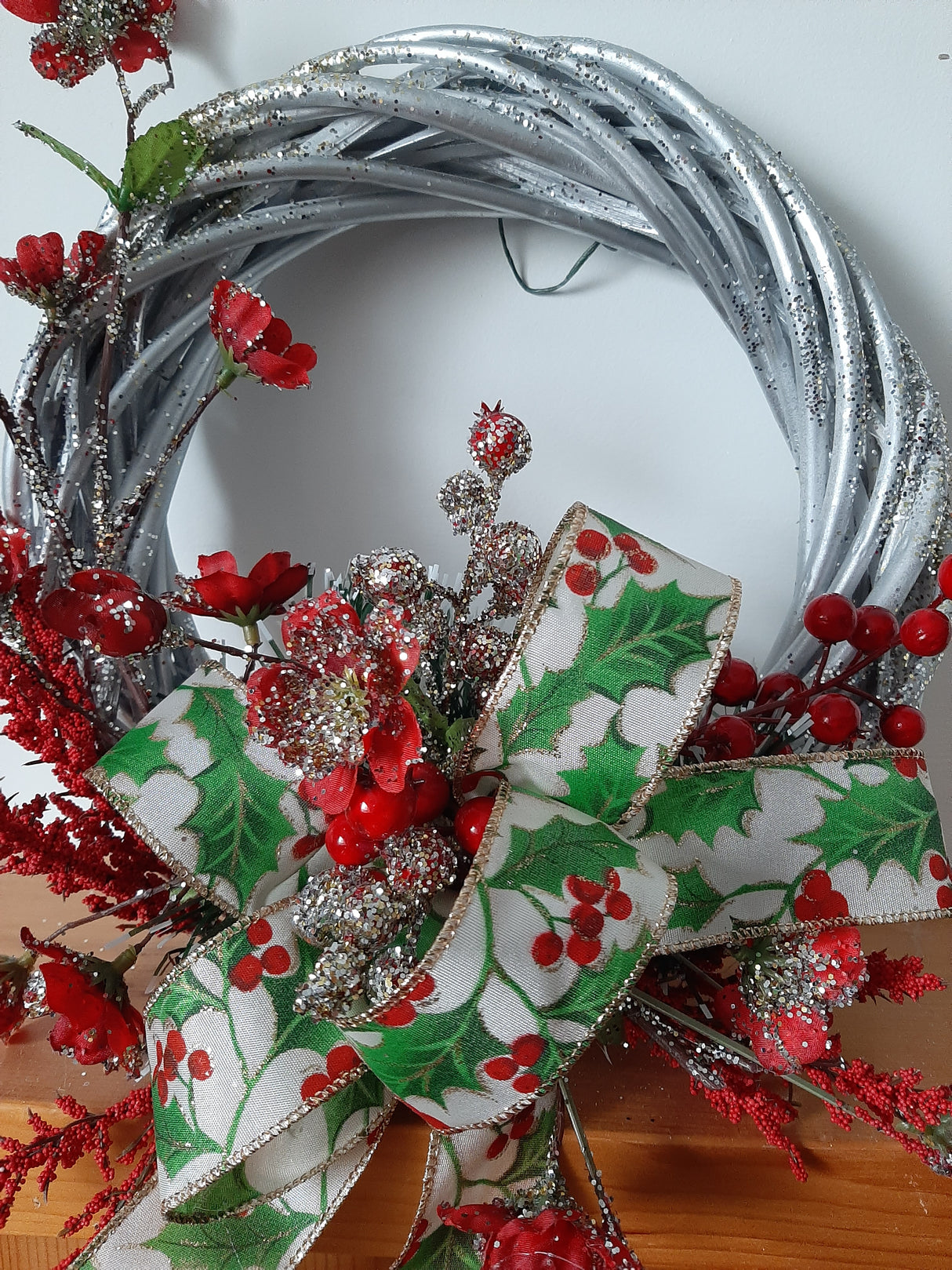 DÉCO-N - Couronne de Noël - feuilles de gui