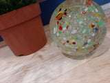 MUS0002 - Champignon en verre avec motifs colorés