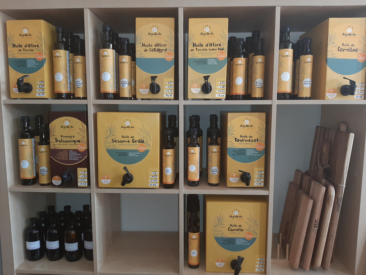 LAG0003 - VRAC/BULK - La goutte d'or - Huile de tournesol BIO - QUÉBEC