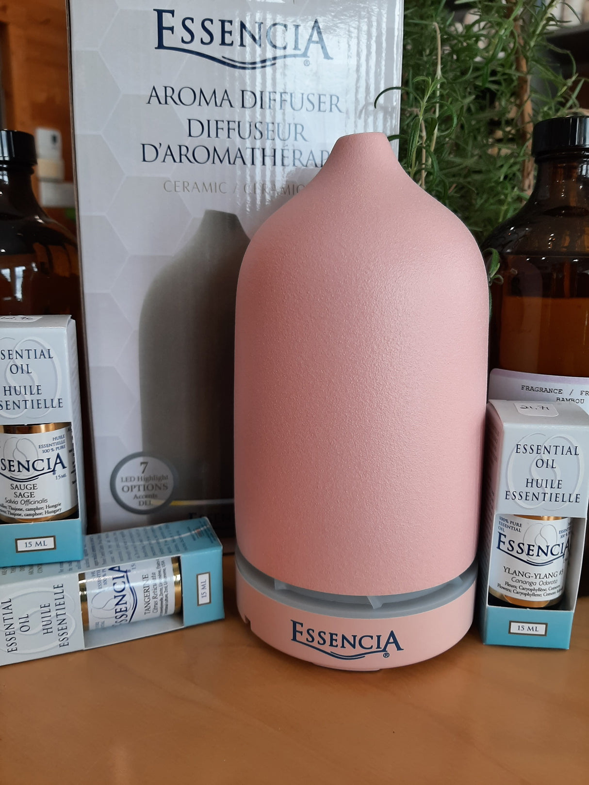 ESS6217 - Ceramic aromatherapy diffuser - Pink 