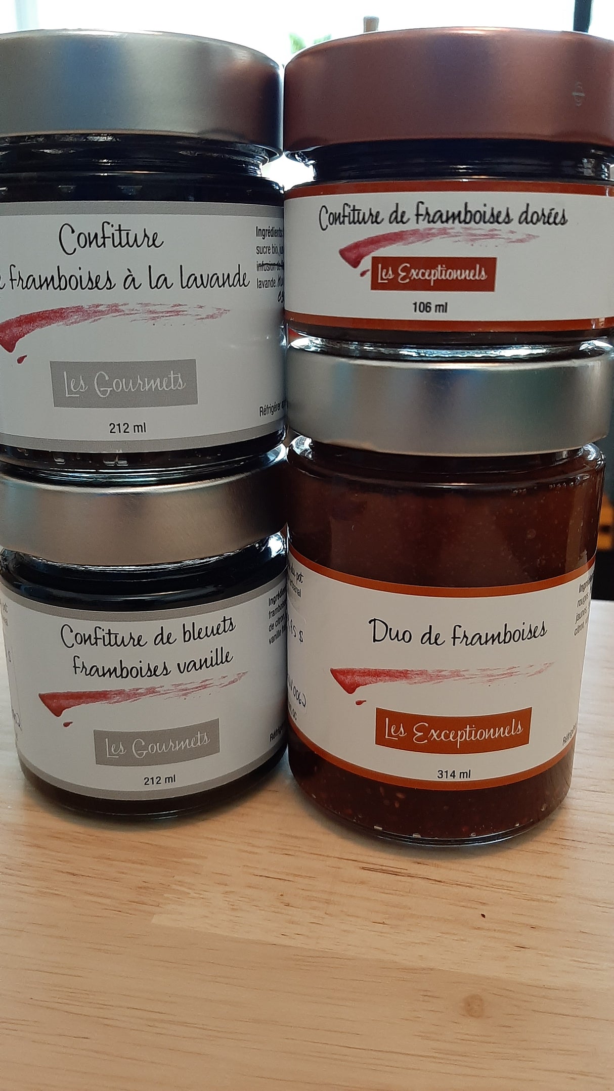 ENS0064 - Ensemble-cadeau - Quatuor de confitures de framboises